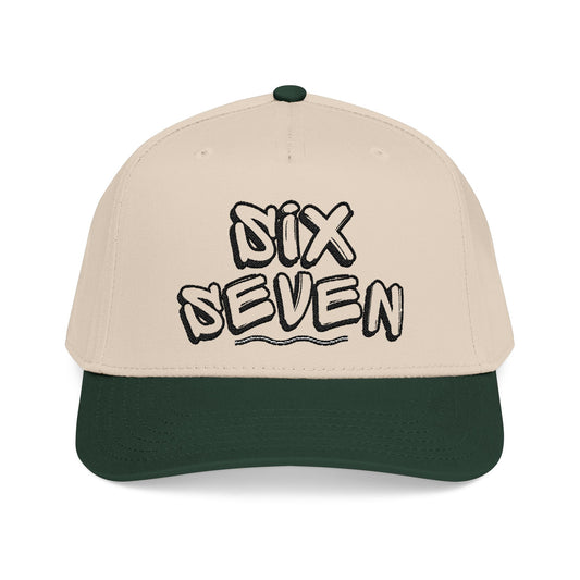 Six Seven Embroidered Baseball Cap Retro Streetwear Dad Hat