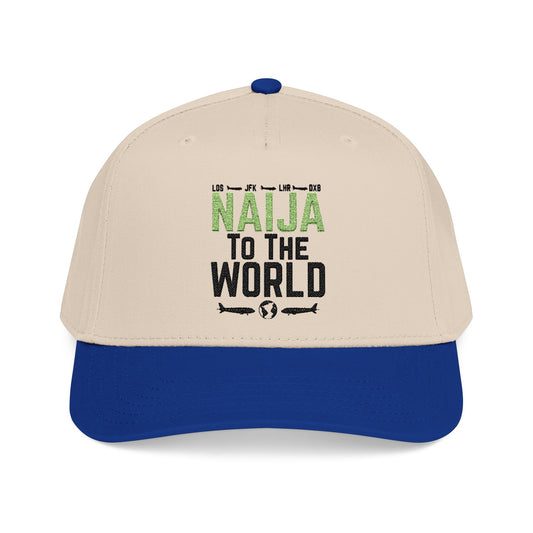 Cap: Naija to the World Embroidered Baseball Hat