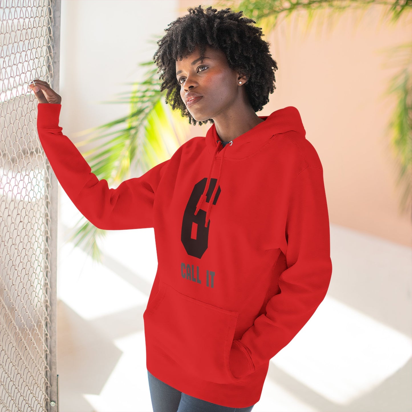 Hoodie "Call It 6 / Response 7" Athletic Number Graphic Hoodie