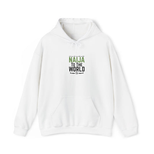 Naija To The World Hoodie Nigerian Pride Graphic Pullover