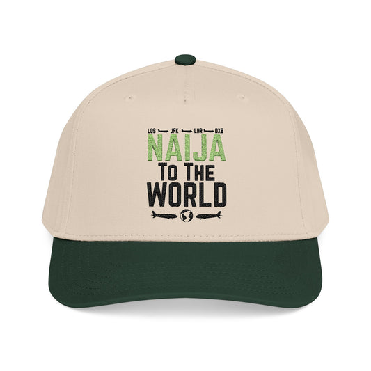 Cap: Naija to the World Embroidered Baseball Hat