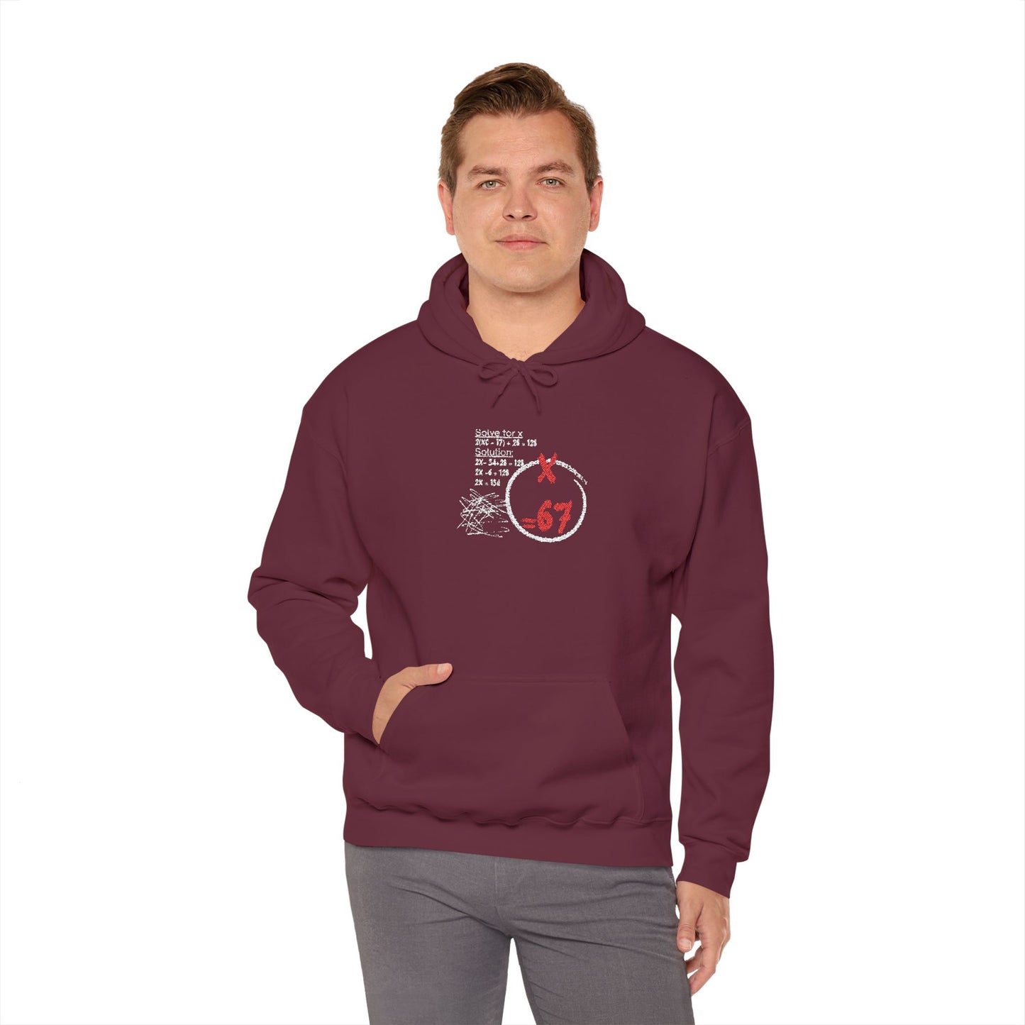 67 Circle Logo Hoodie Distressed Retro Streetwear Sweatshirt