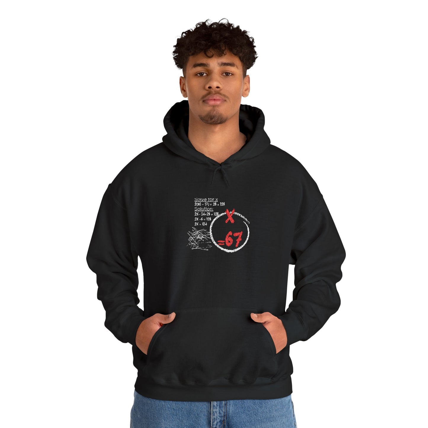 67 Circle Logo Hoodie Distressed Retro Streetwear Sweatshirt