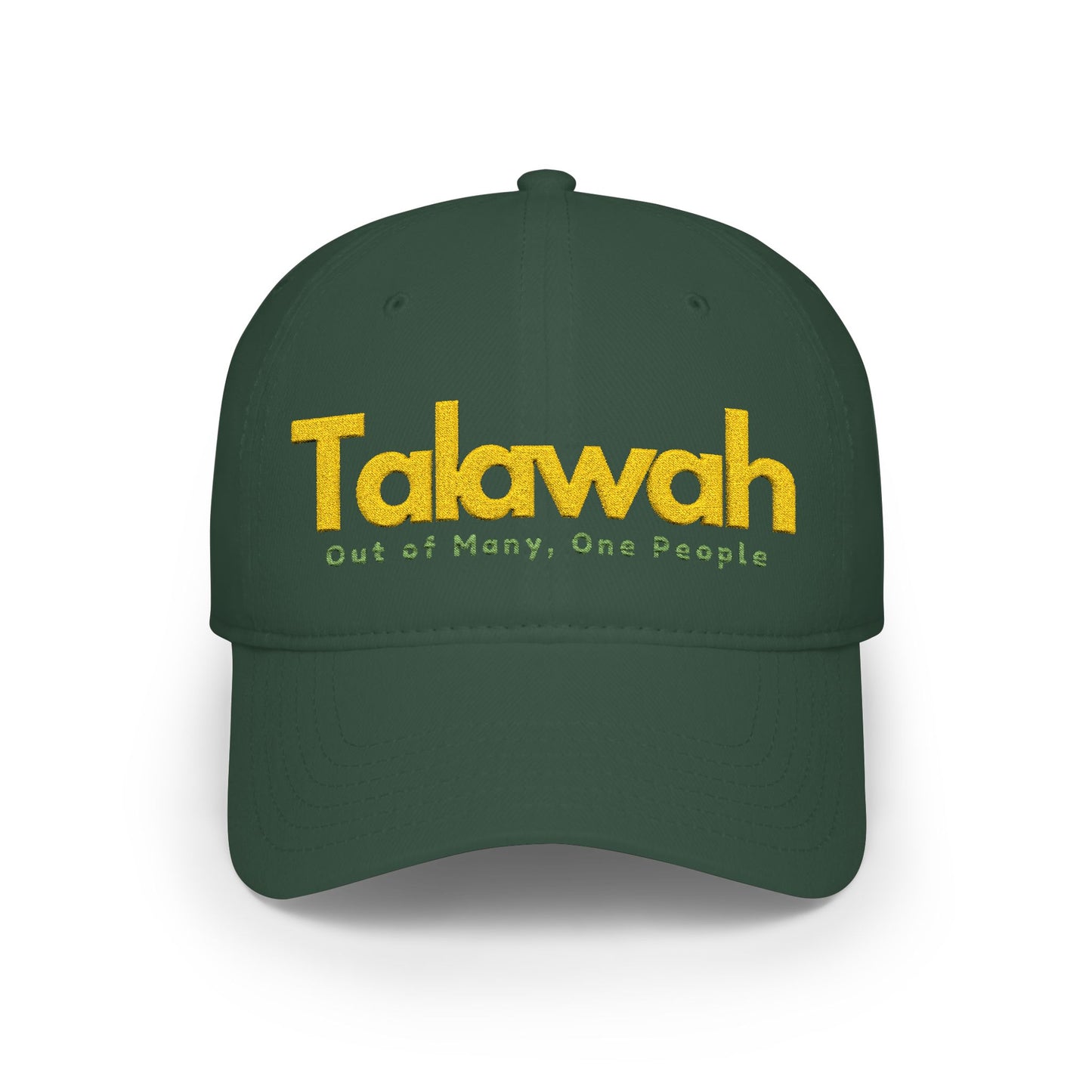 Talawah Low Profile Baseball Cap — "Out of Misny, One People" Embroidered Hat