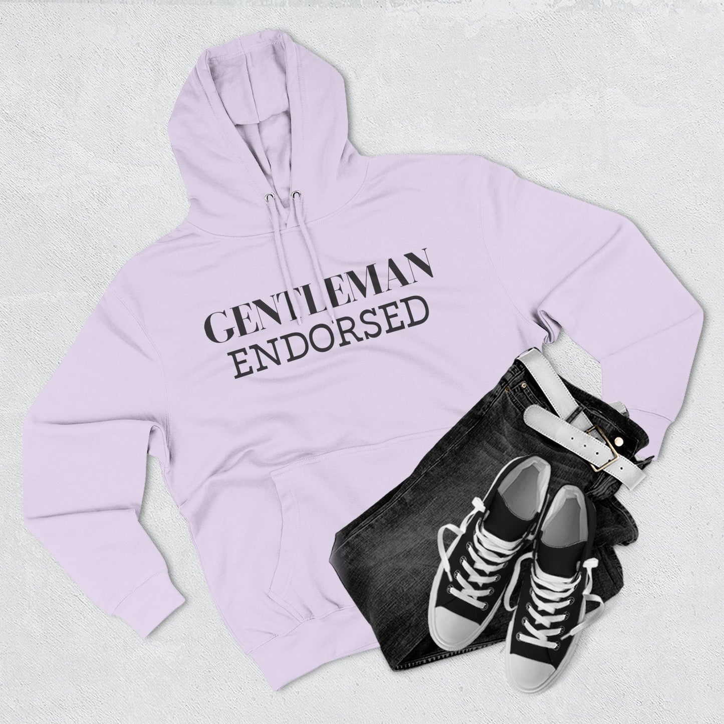 Gentleman Endorsed Hoodie / Men's Fleece Pullover