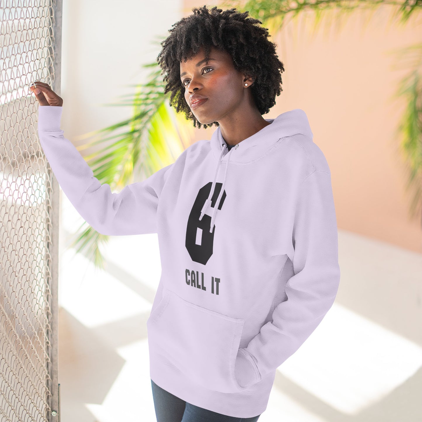 Hoodie "Call It 6 / Response 7" Athletic Number Graphic Hoodie