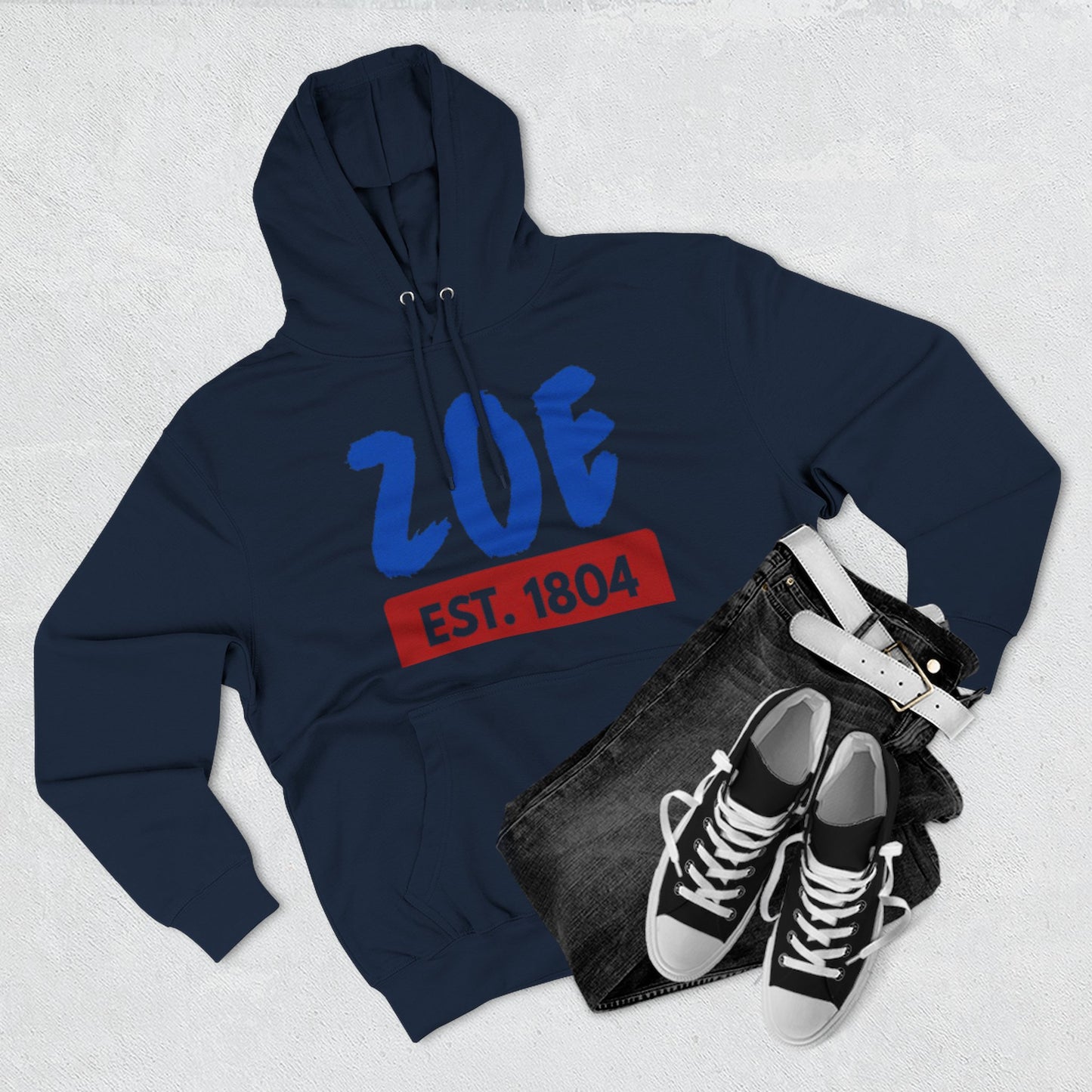 ZOE Est. 1804 Hoodie Afro-Caribbean / Haitian Art Pullover