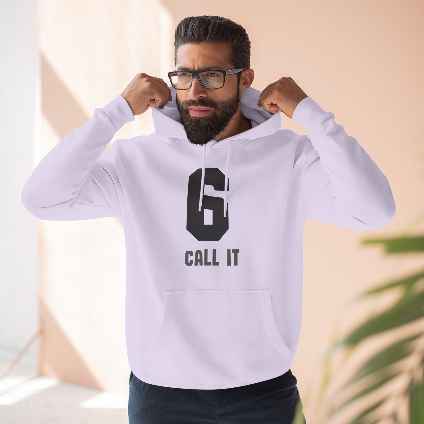 Hoodie "Call It 6 / Response 7" Athletic Number Graphic Hoodie