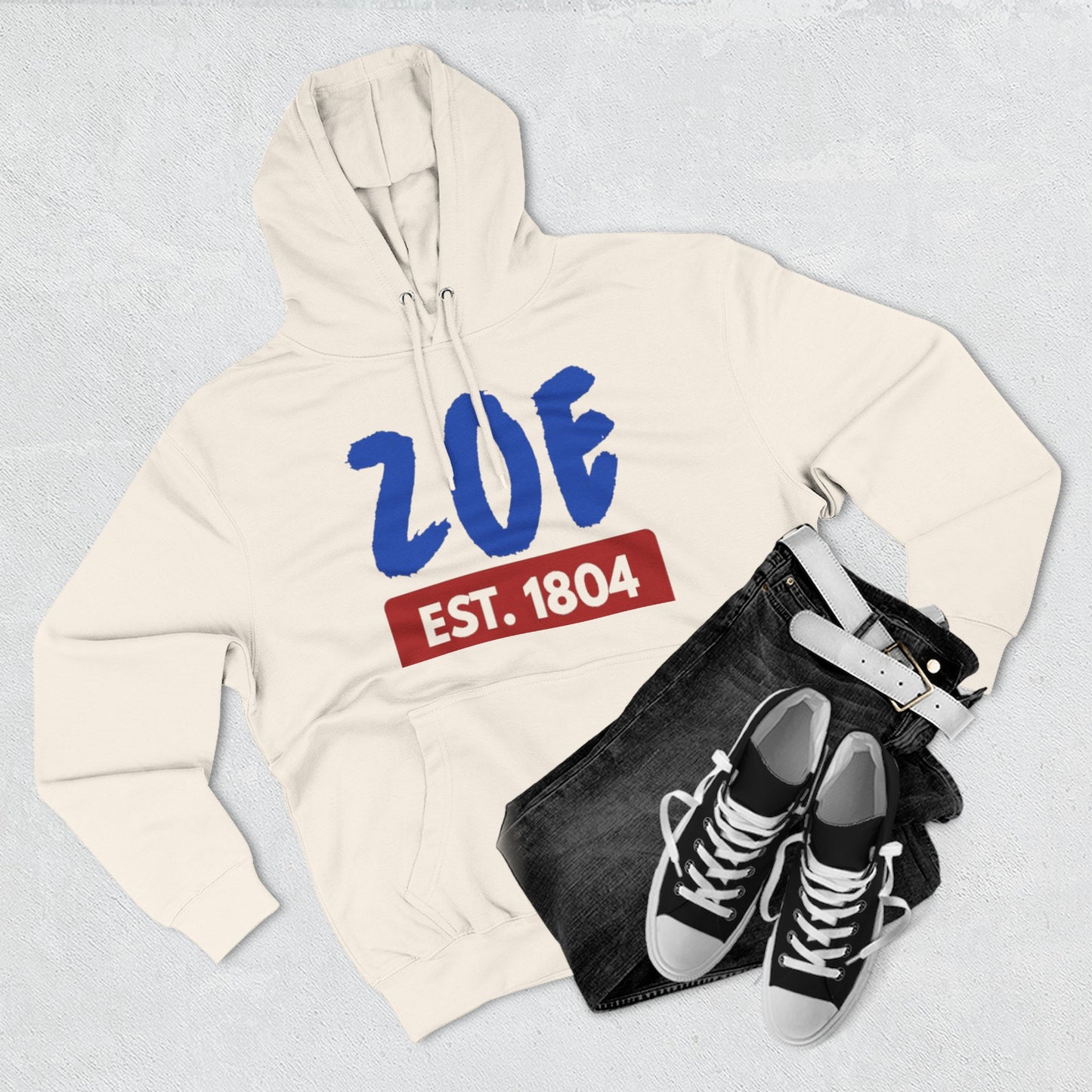 ZOE Est. 1804 Hoodie Afro-Caribbean / Haitian Art Pullover