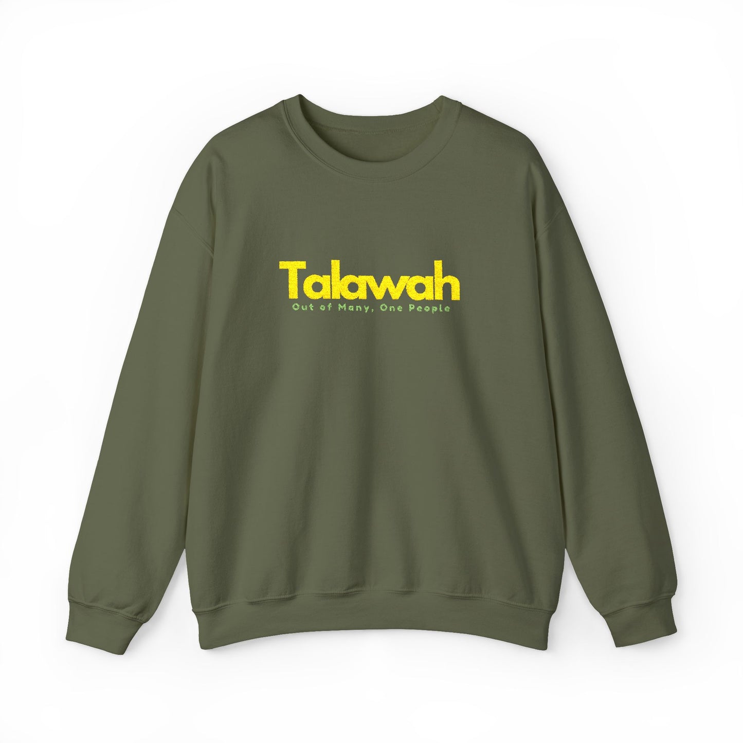 Talawah Crewneck Sweatshirt Jamaican Pride Bold Text Graphic