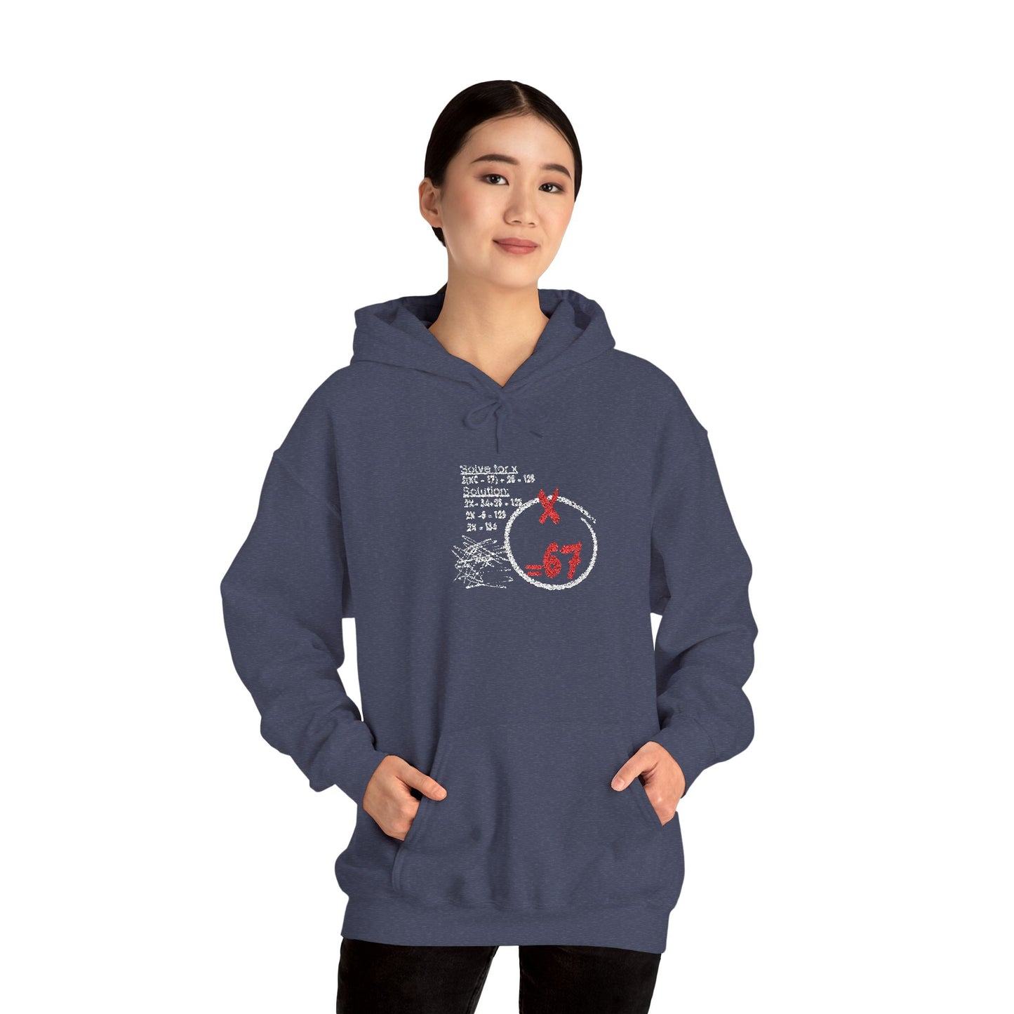67 Circle Logo Hoodie Distressed Retro Streetwear Sweatshirt