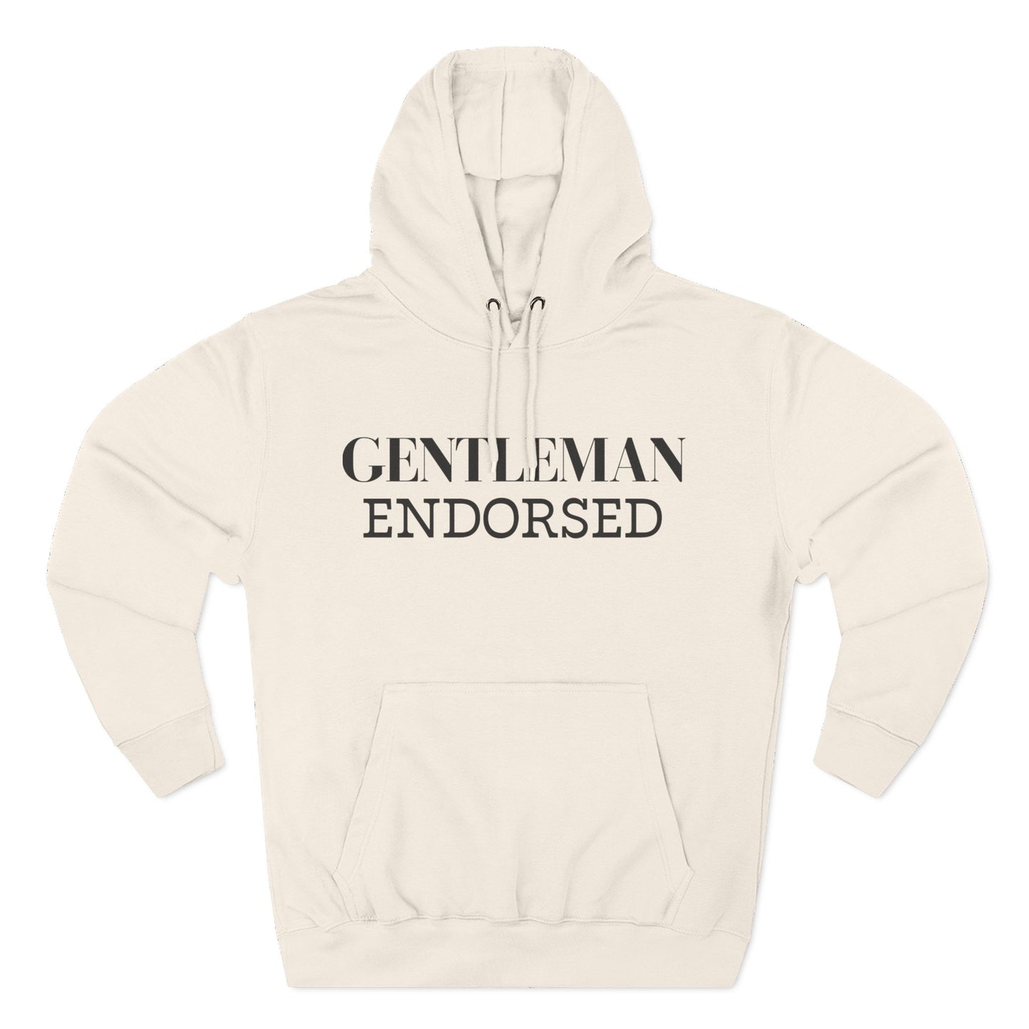 Gentleman Endorsed Hoodie / Men's Fleece Pullover