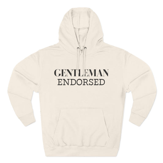 Gentleman Endorsed Hoodie / Men's Fleece Pullover