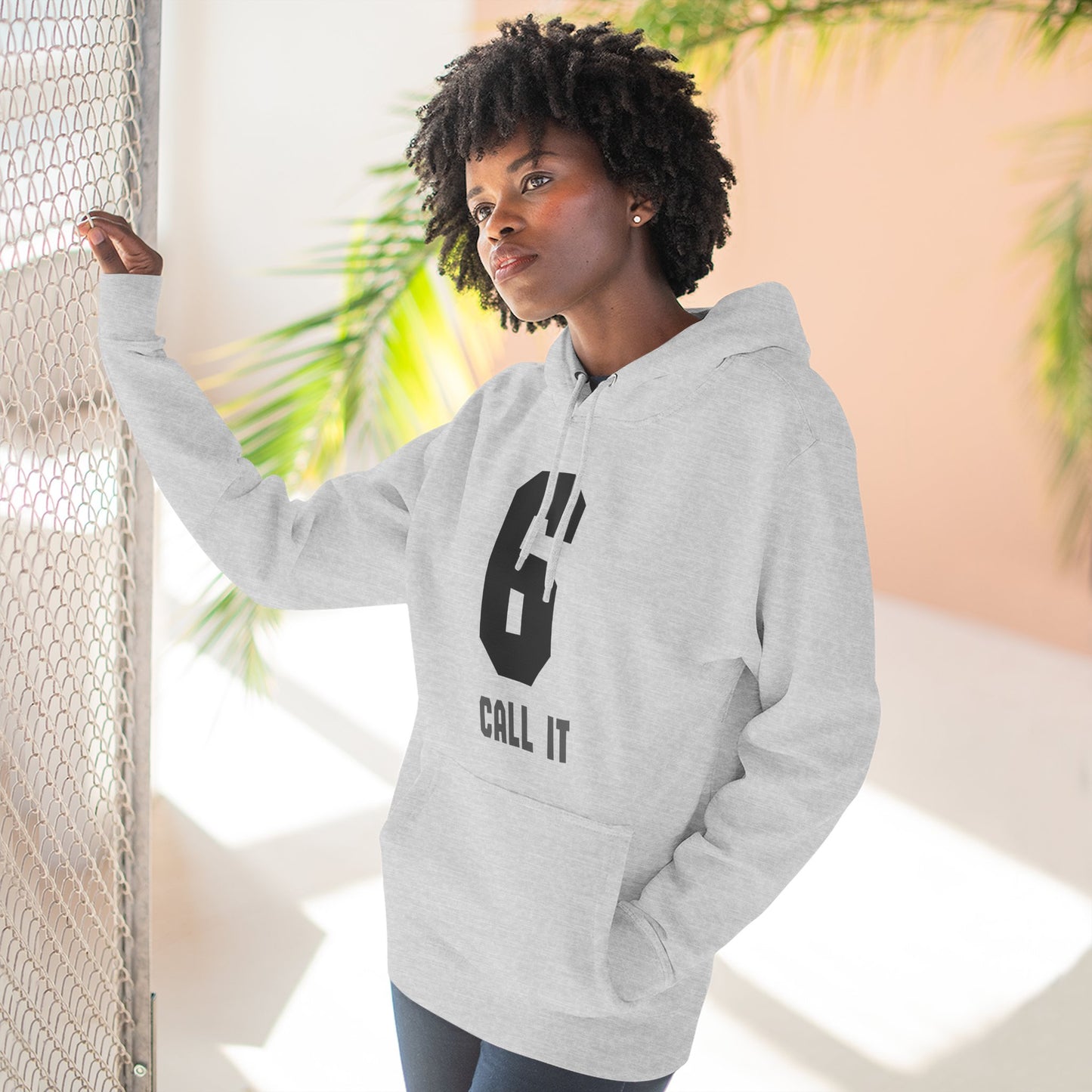 Hoodie "Call It 6 / Response 7" Athletic Number Graphic Hoodie