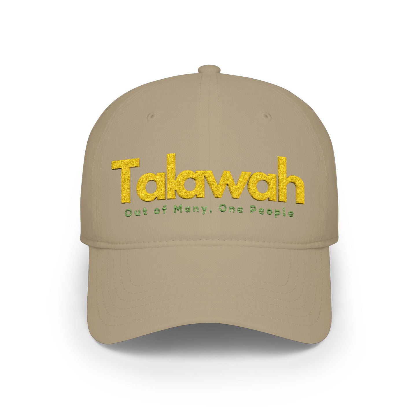 Talawah Low Profile Baseball Cap — "Out of Misny, One People" Embroidered Hat