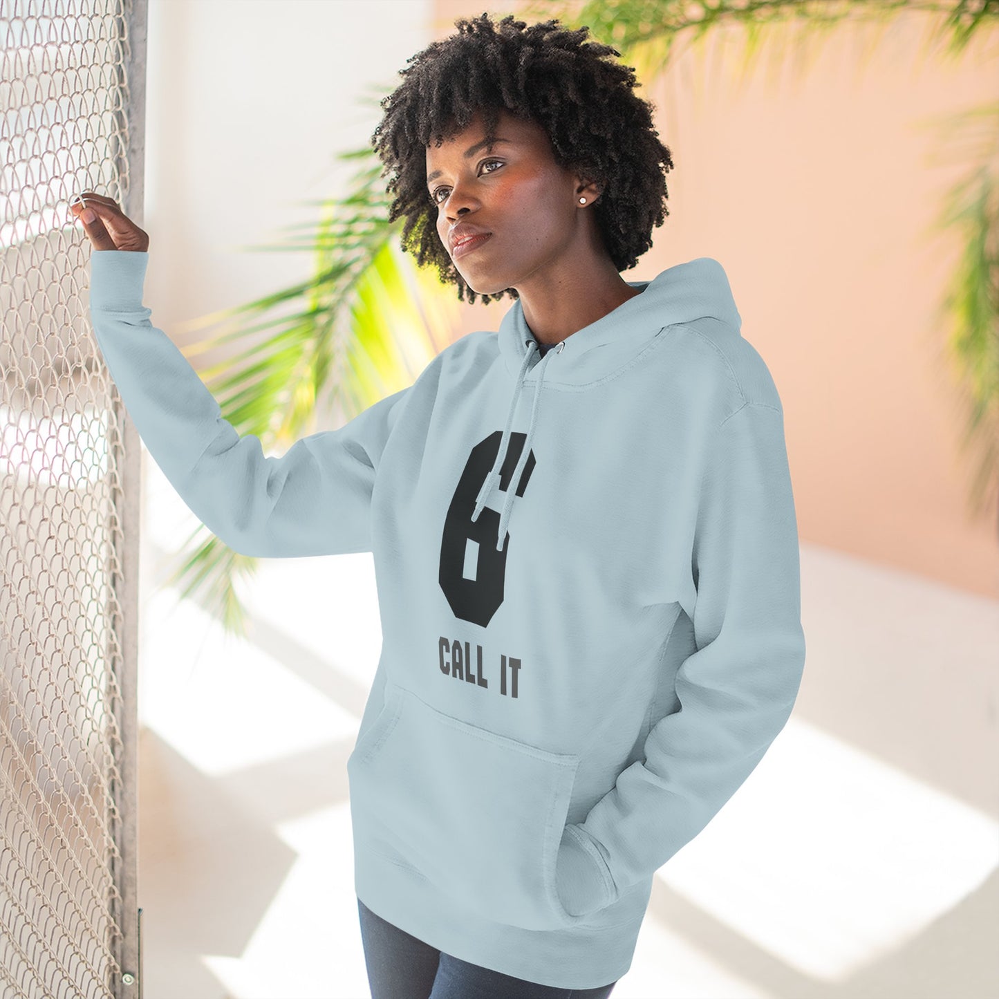 Hoodie "Call It 6 / Response 7" Athletic Number Graphic Hoodie
