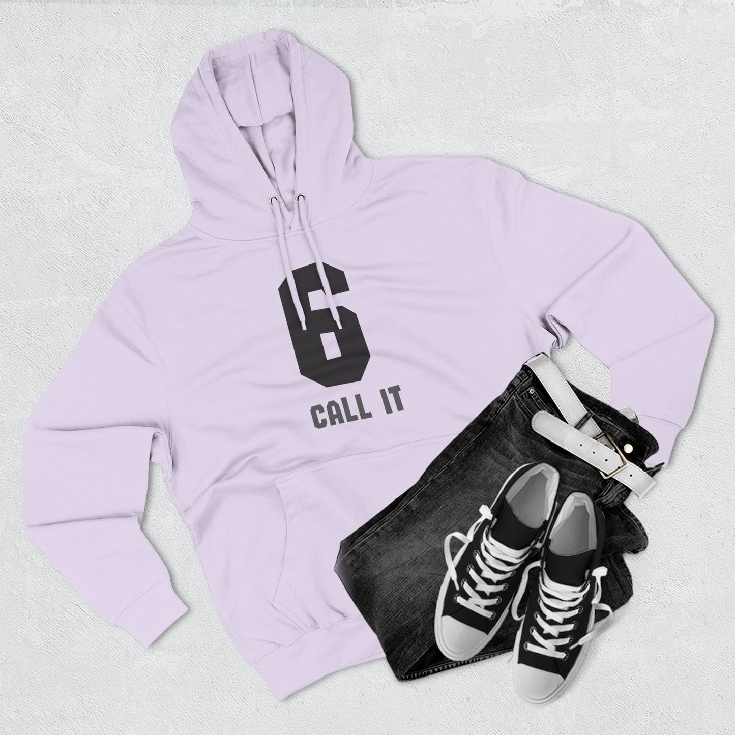 Hoodie "Call It 6 / Response 7" Athletic Number Graphic Hoodie