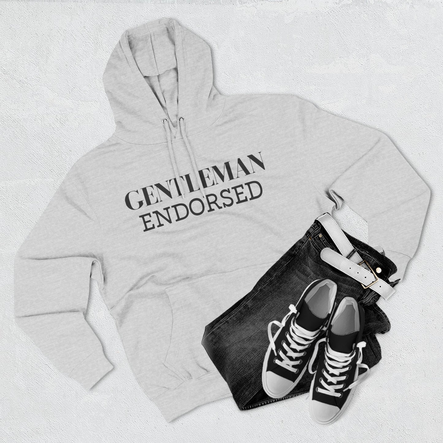 Gentleman Endorsed Hoodie / Men's Fleece Pullover