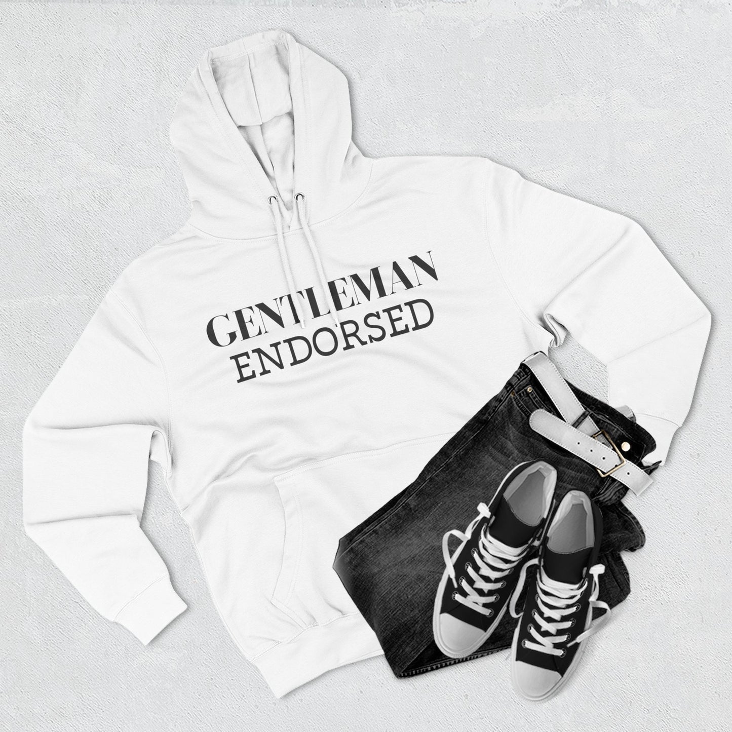 Gentleman Endorsed Hoodie / Men's Fleece Pullover