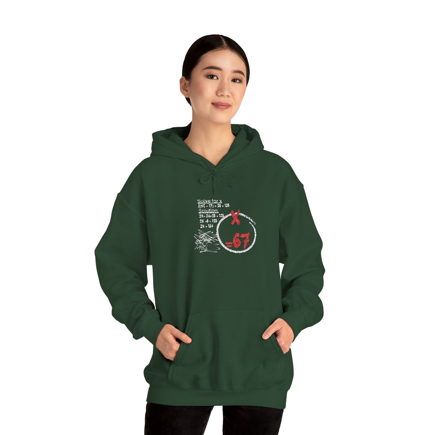 67 Circle Logo Hoodie Distressed Retro Streetwear Sweatshirt