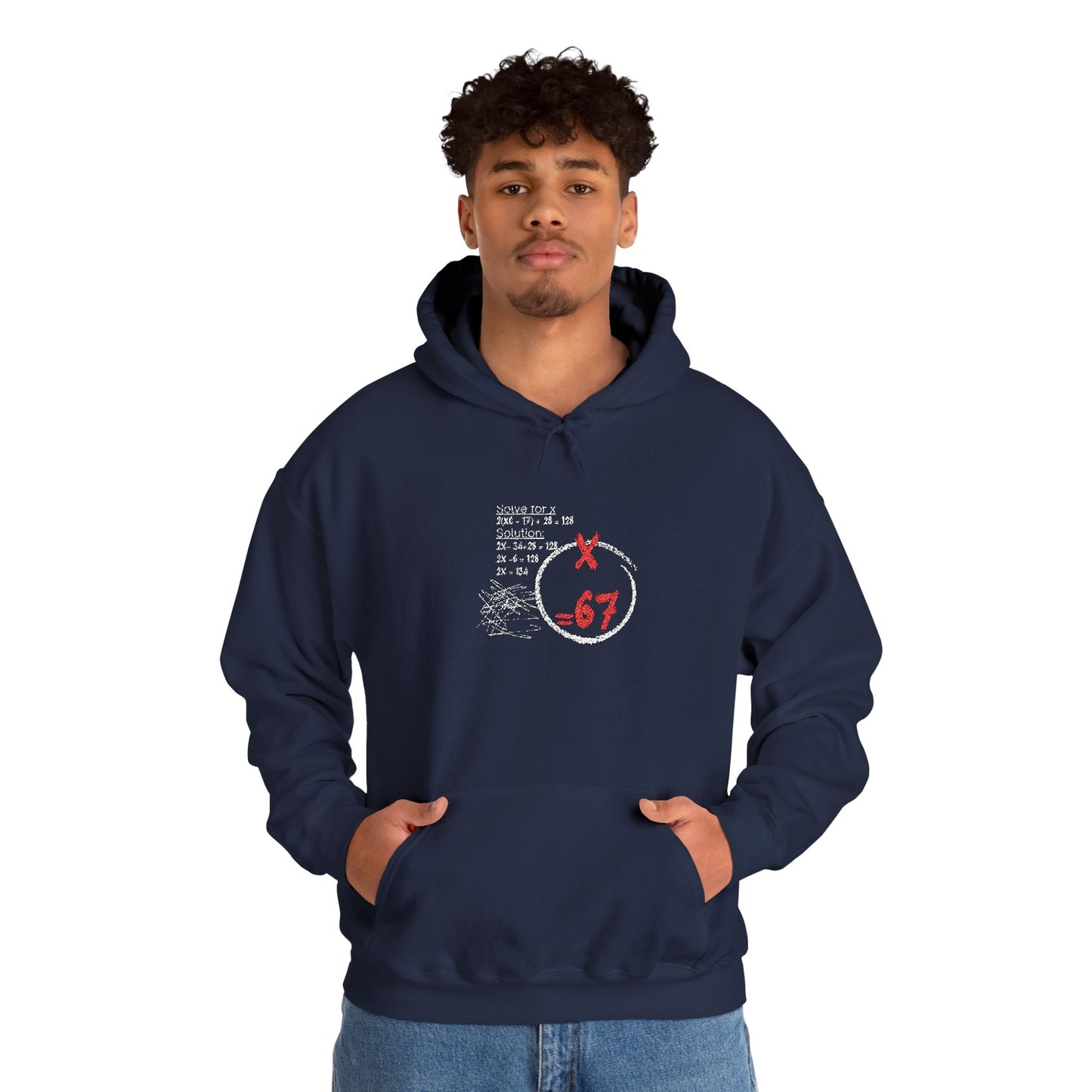 67 Circle Logo Hoodie Distressed Retro Streetwear Sweatshirt