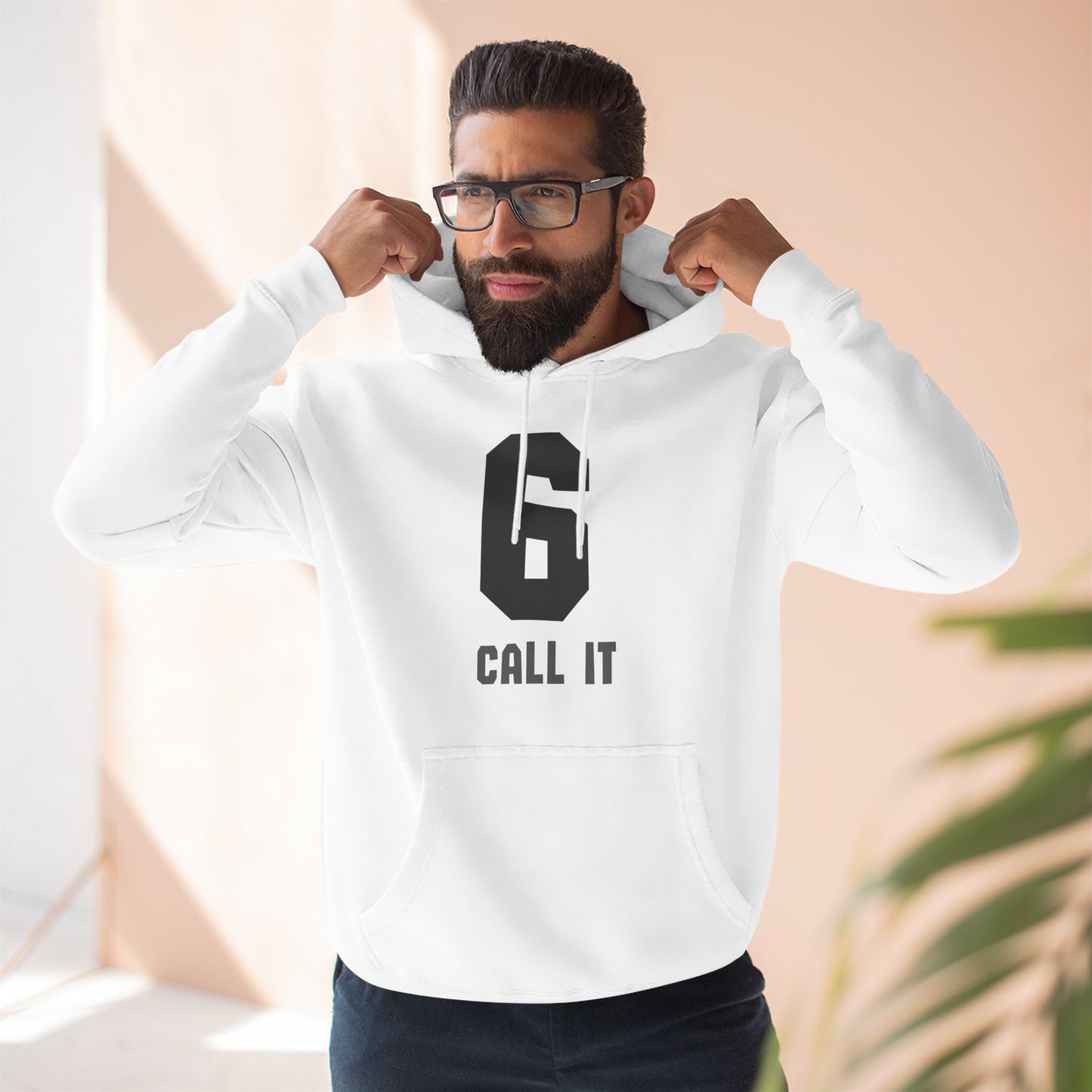 Hoodie "Call It 6 / Response 7" Athletic Number Graphic Hoodie