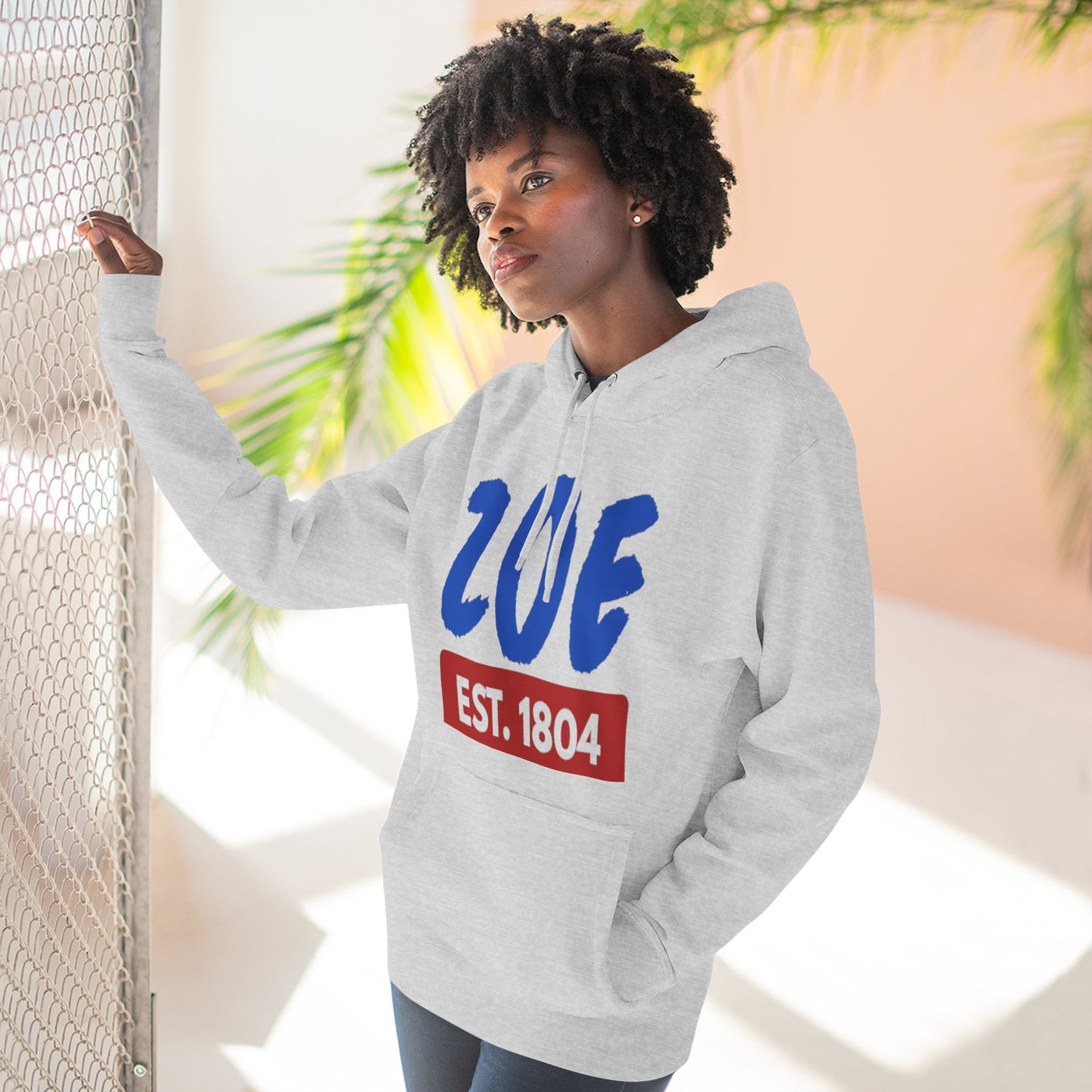 ZOE Est. 1804 Hoodie Afro-Caribbean / Haitian Art Pullover