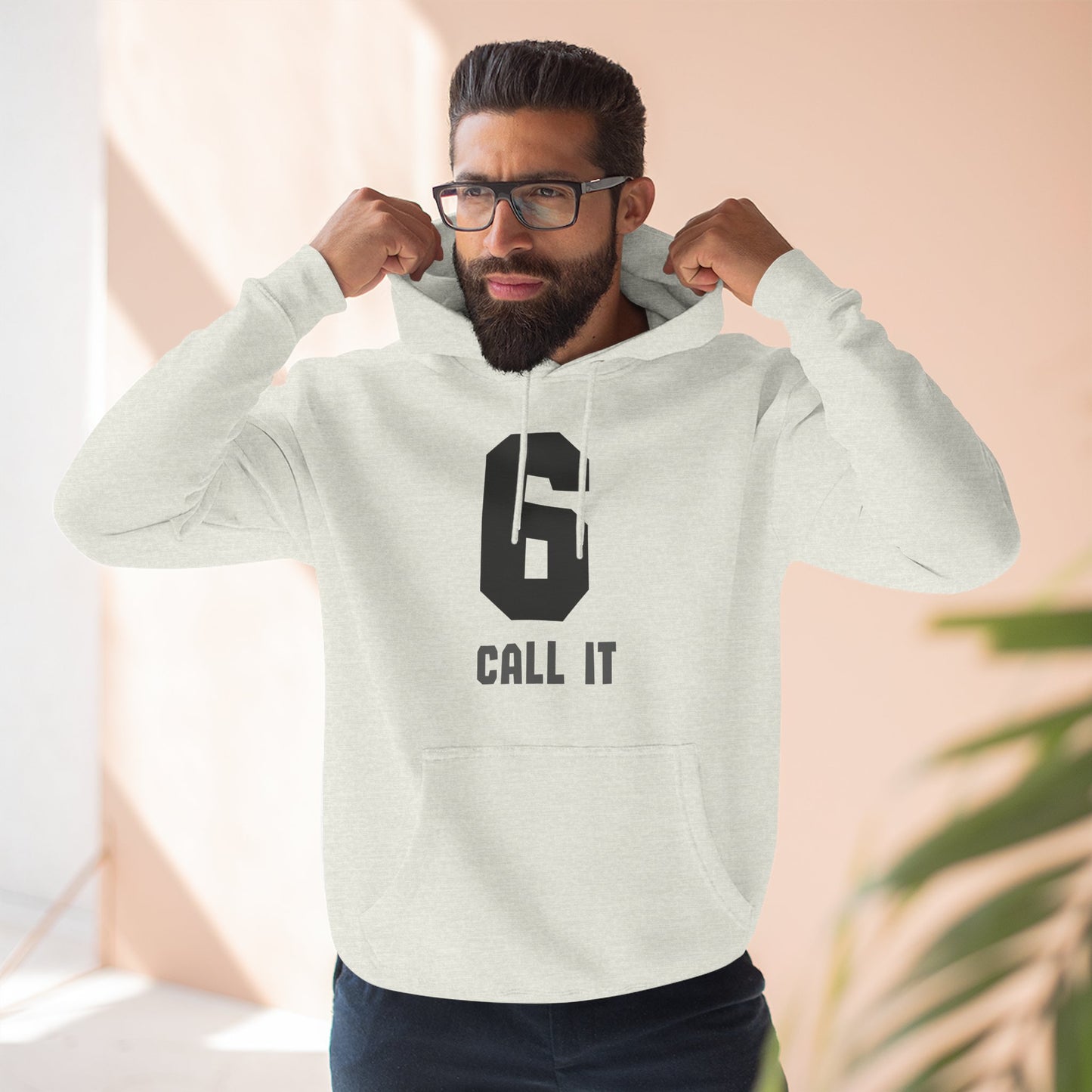 Hoodie "Call It 6 / Response 7" Athletic Number Graphic Hoodie