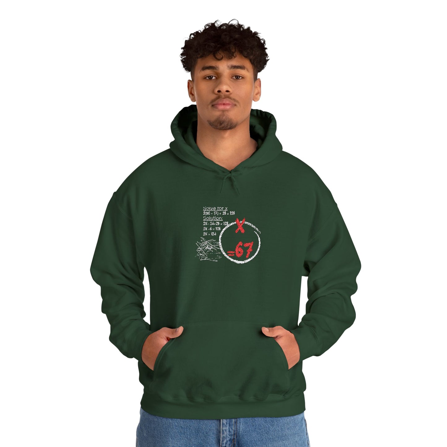 67 Circle Logo Hoodie Distressed Retro Streetwear Sweatshirt