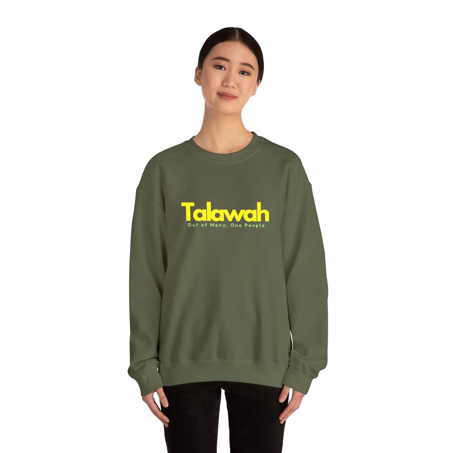 Talawah Crewneck Sweatshirt Jamaican Pride Bold Text Graphic