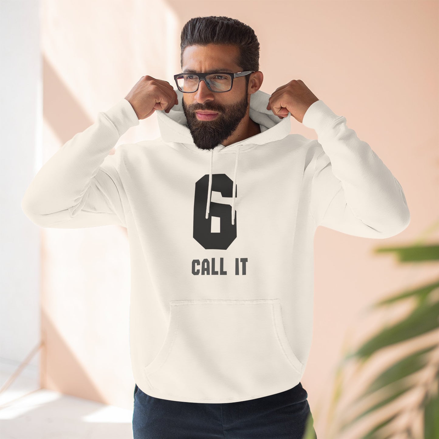 Hoodie "Call It 6 / Response 7" Athletic Number Graphic Hoodie