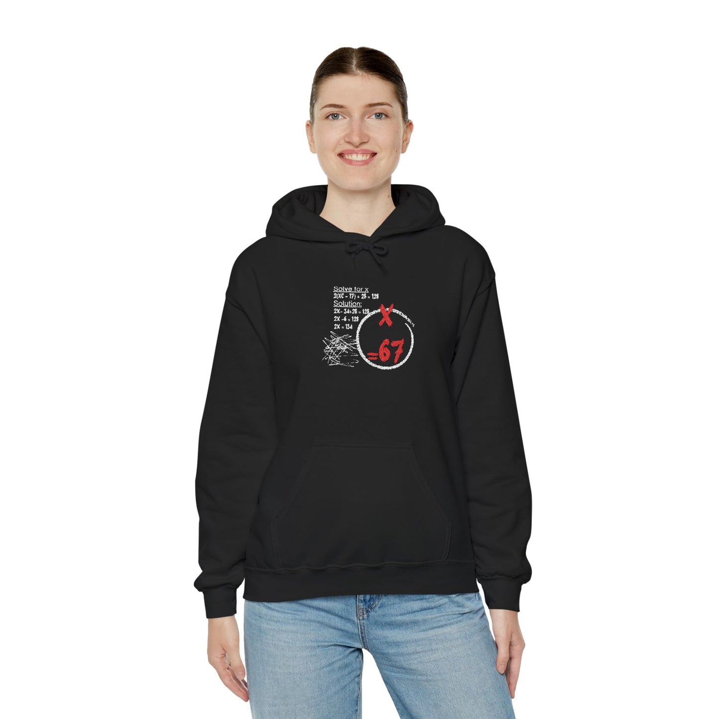 67 Circle Logo Hoodie Distressed Retro Streetwear Sweatshirt