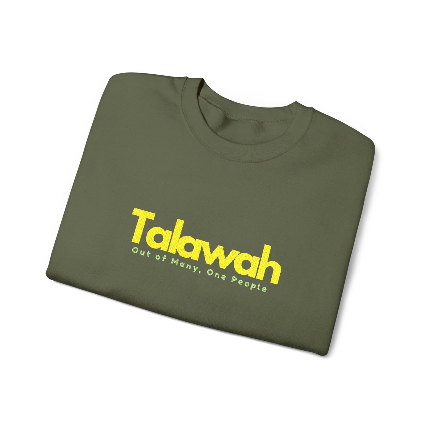 Talawah Crewneck Sweatshirt Jamaican Pride Bold Text Graphic