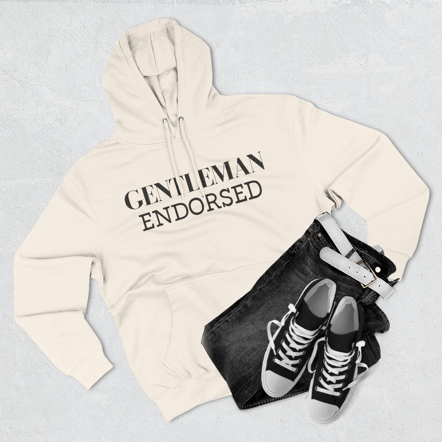 Gentleman Endorsed Hoodie / Men's Fleece Pullover