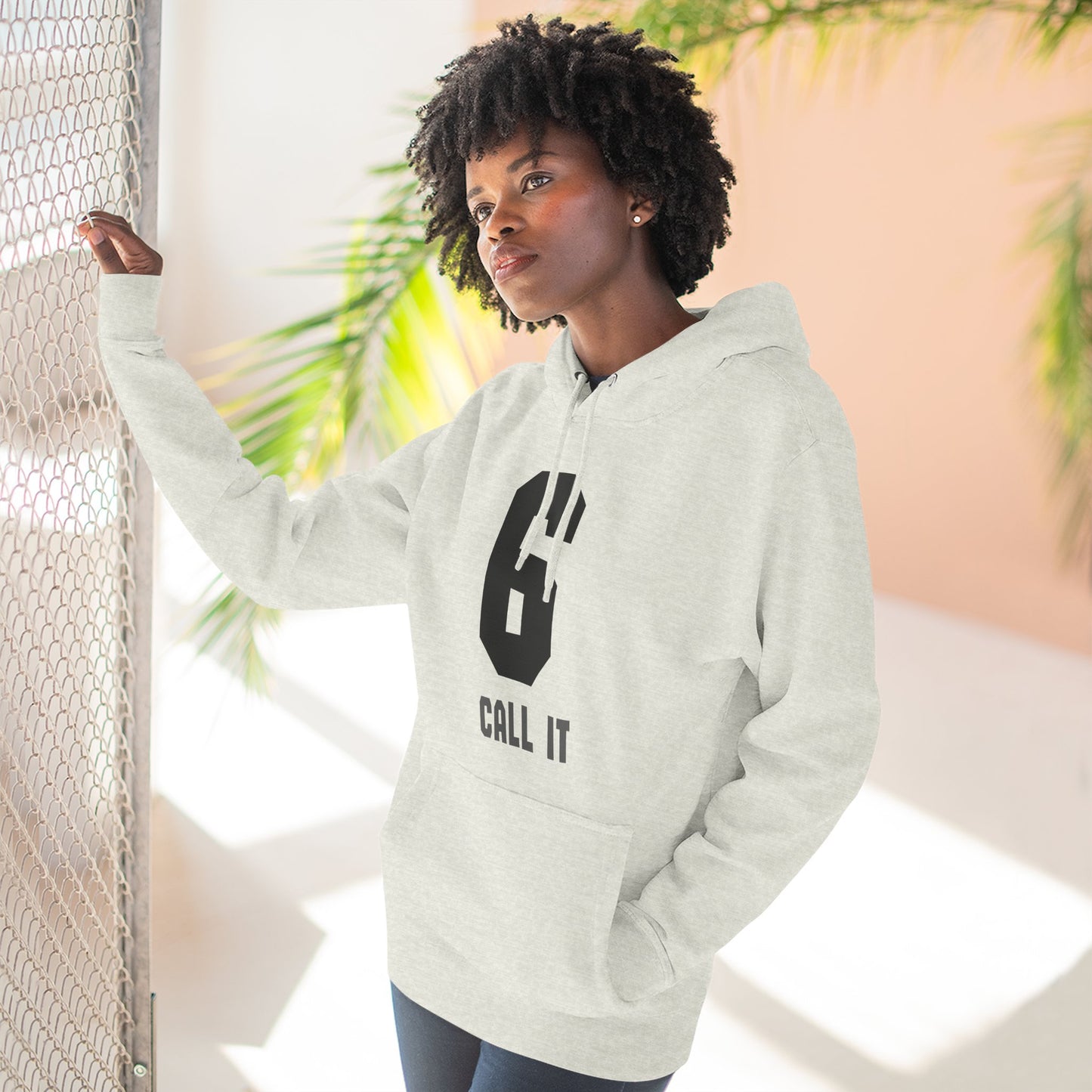 Hoodie "Call It 6 / Response 7" Athletic Number Graphic Hoodie