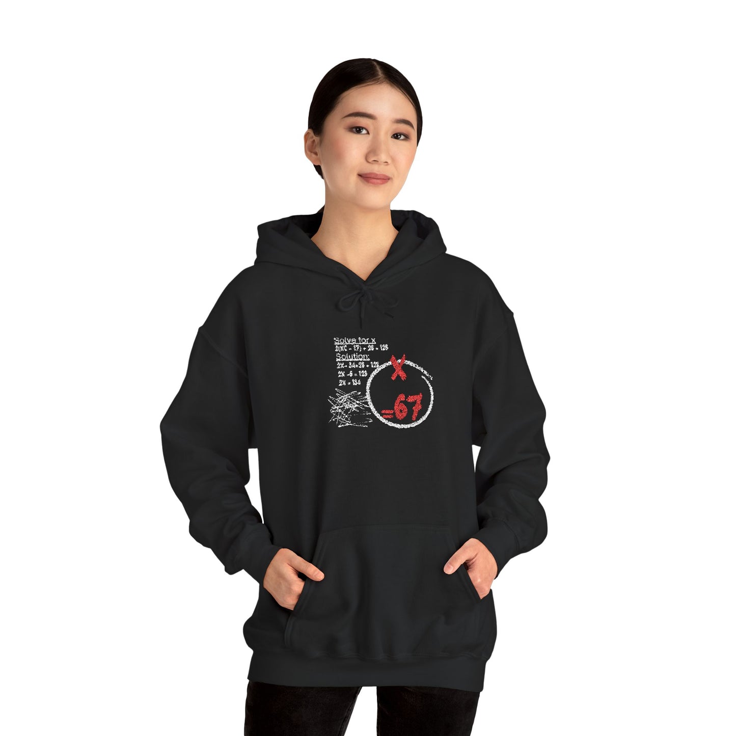 67 Circle Logo Hoodie Distressed Retro Streetwear Sweatshirt