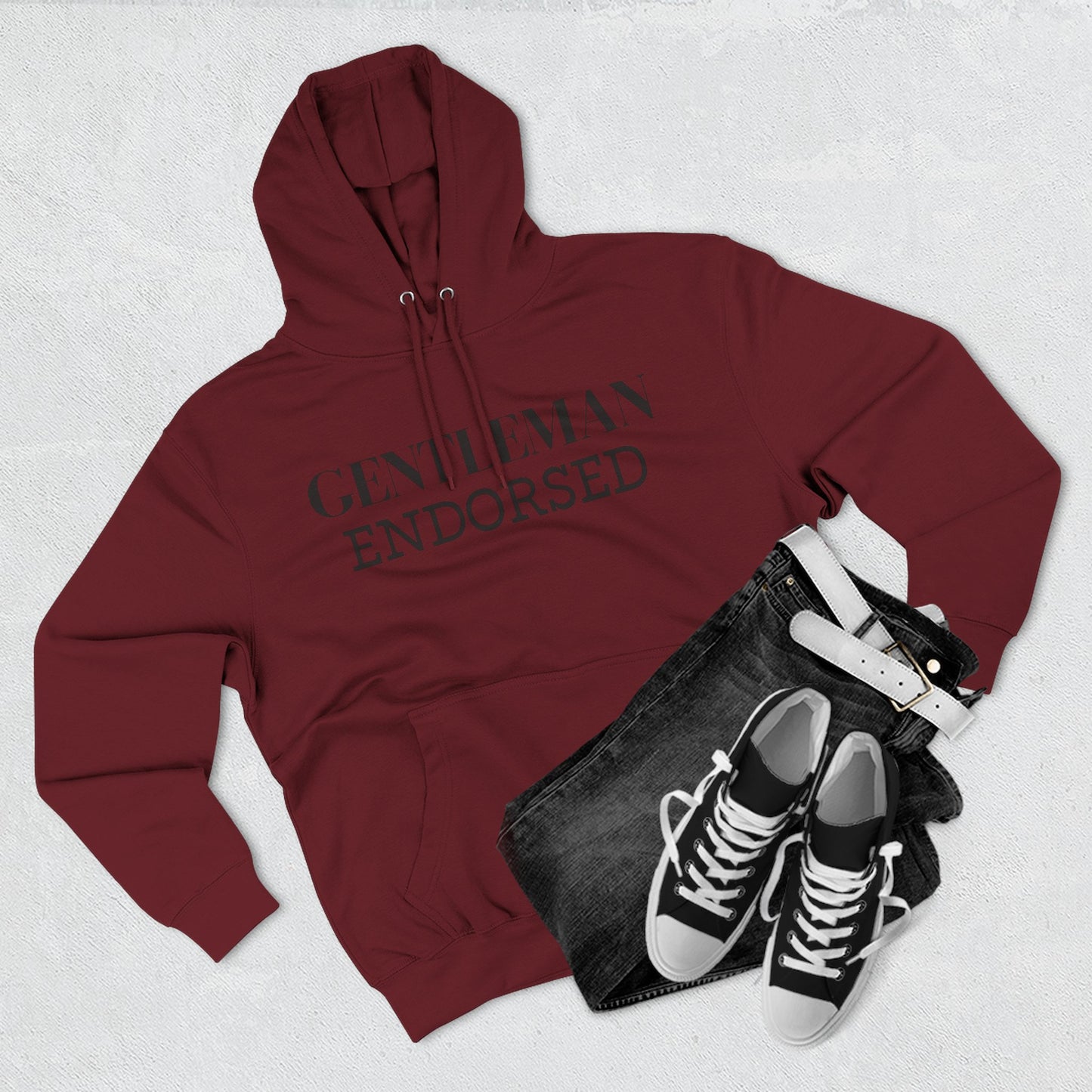 Gentleman Endorsed Hoodie / Men's Fleece Pullover