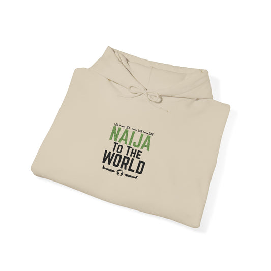 Naija To The World Hoodie Nigerian Pride Graphic Pullover