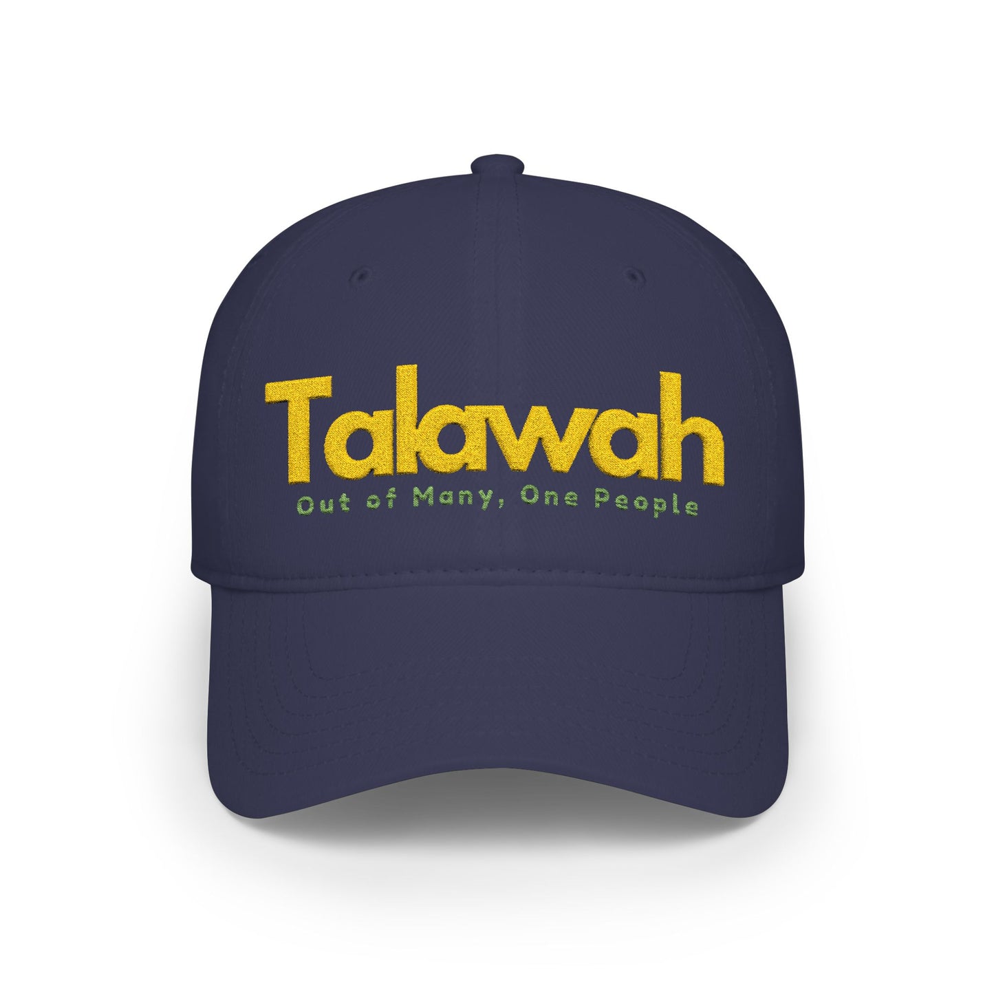 Talawah Low Profile Baseball Cap — "Out of Misny, One People" Embroidered Hat