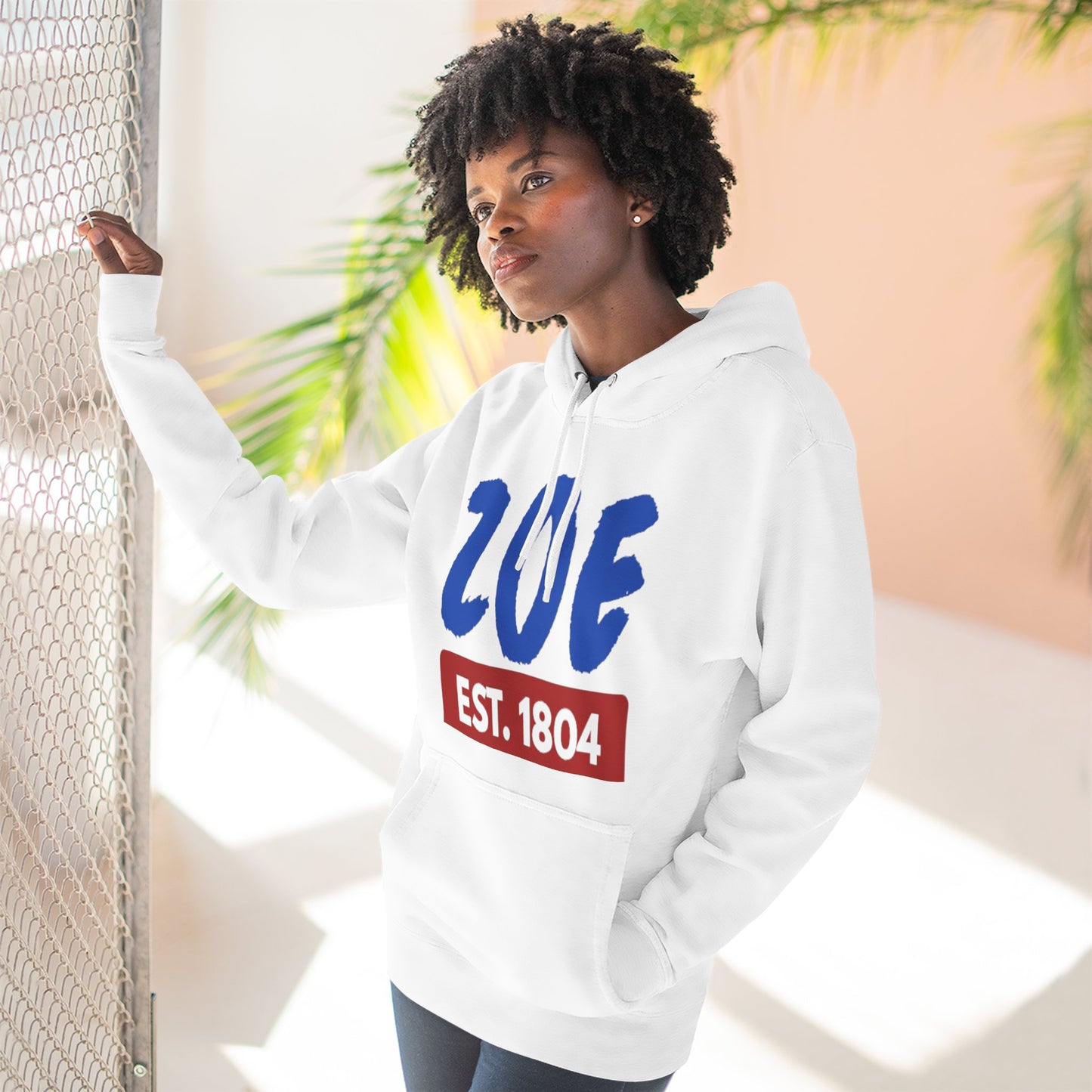 ZOE Est. 1804 Hoodie Afro-Caribbean / Haitian Art Pullover