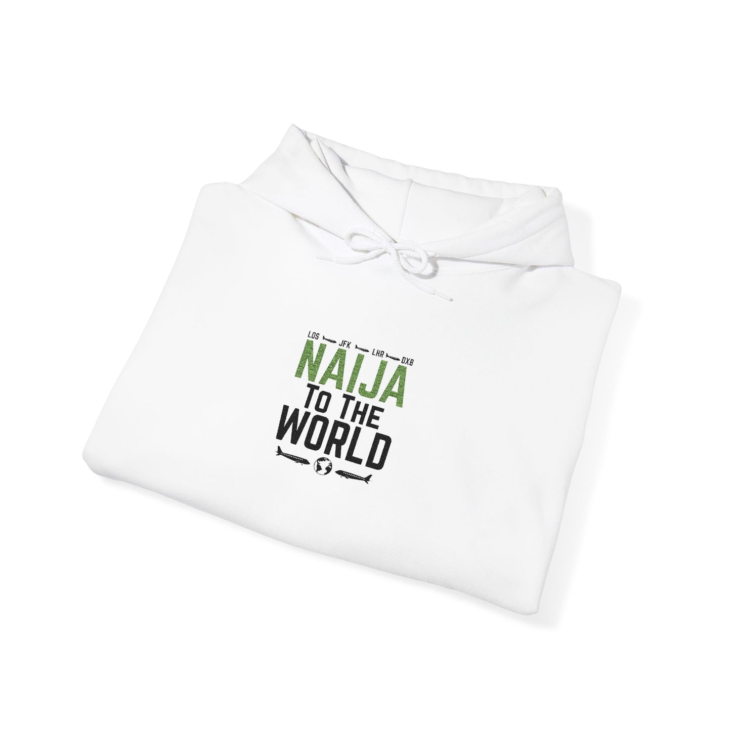 Naija To The World Hoodie Nigerian Pride Graphic Pullover
