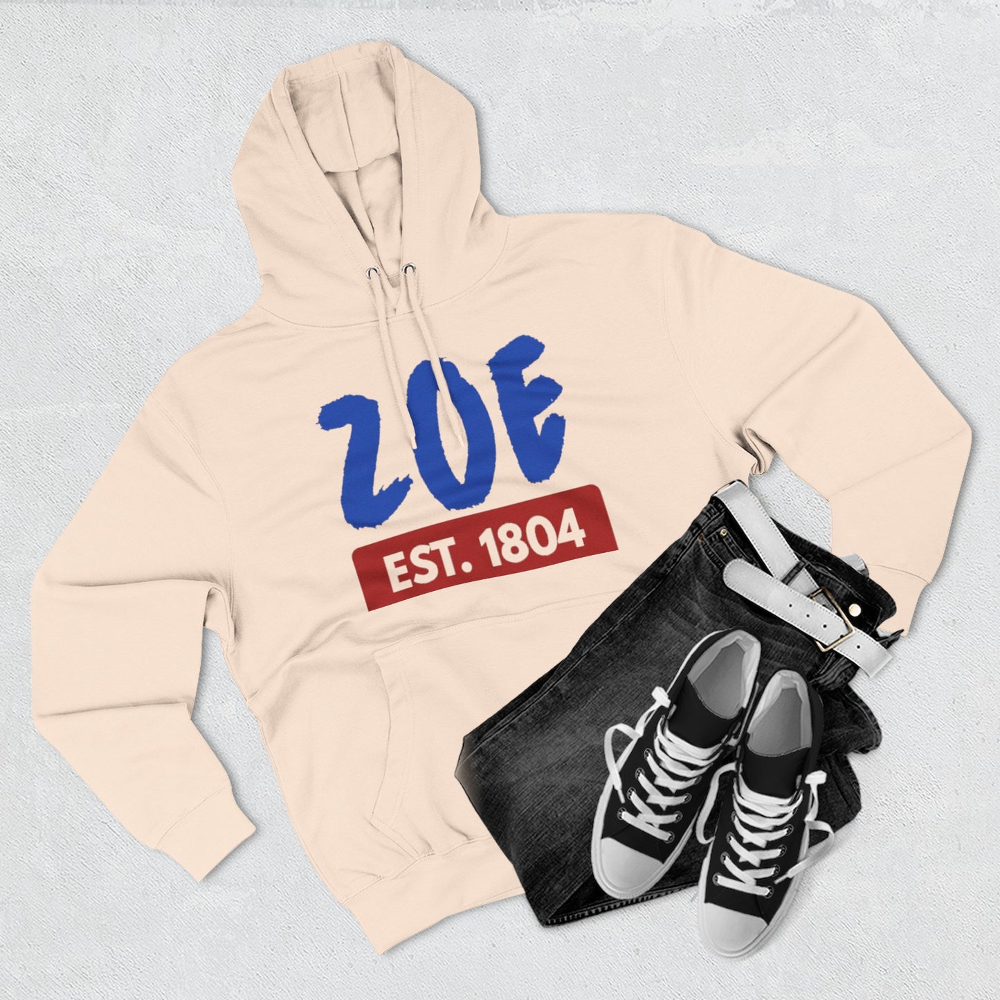 ZOE Est. 1804 Hoodie Afro-Caribbean / Haitian Art Pullover