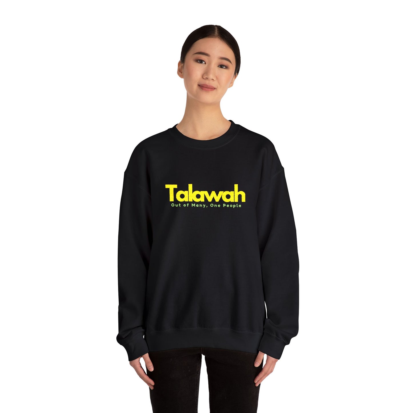 Talawah Crewneck Sweatshirt Jamaican Pride Bold Text Graphic