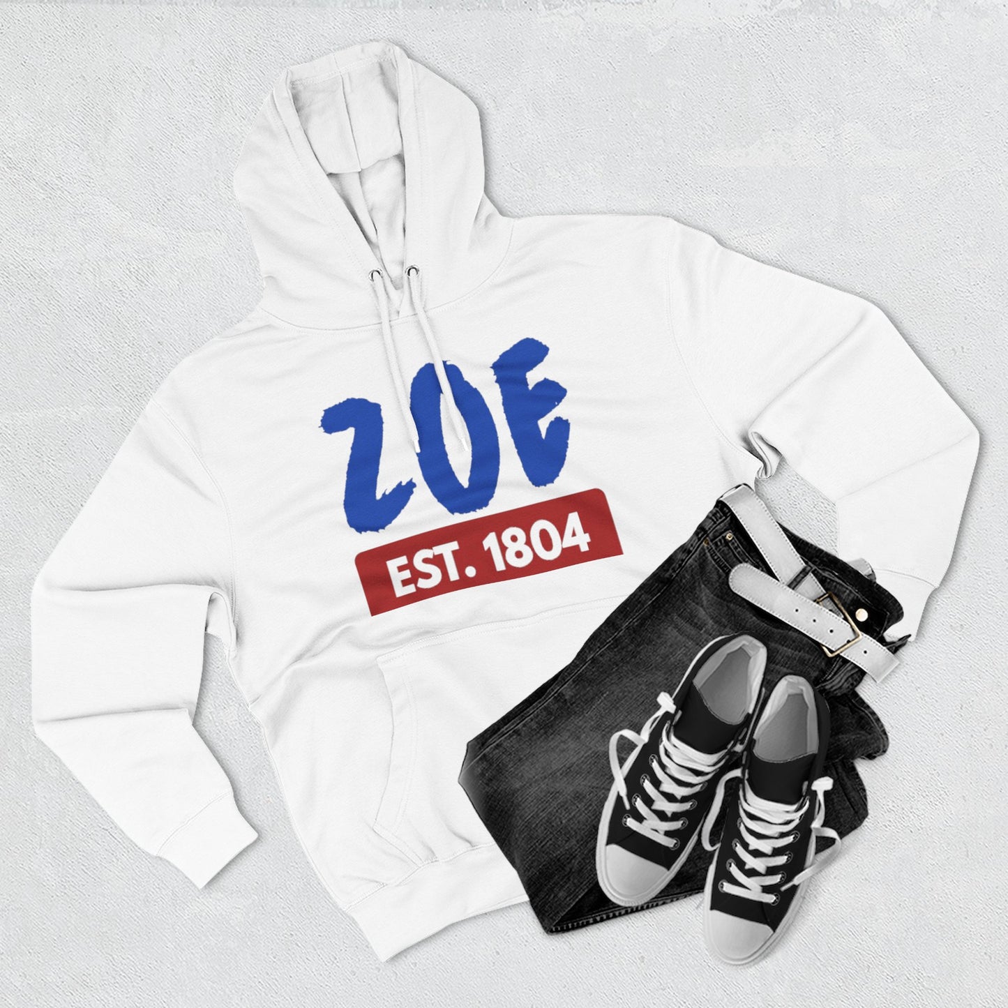 ZOE Est. 1804 Hoodie Afro-Caribbean / Haitian Art Pullover