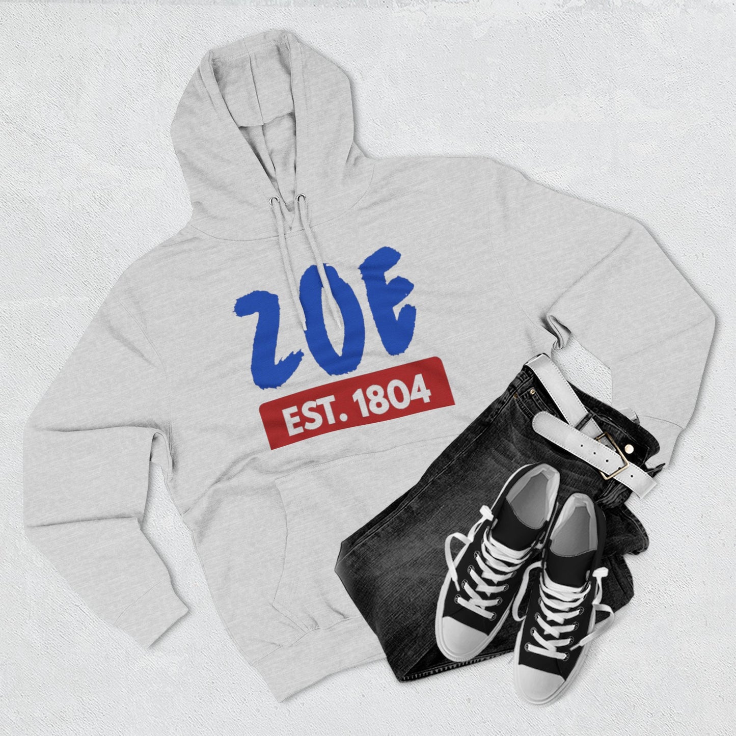 ZOE Est. 1804 Hoodie Afro-Caribbean / Haitian Art Pullover