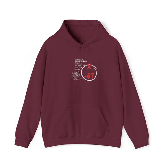 67 Circle Logo Hoodie Distressed Retro Streetwear Sweatshirt