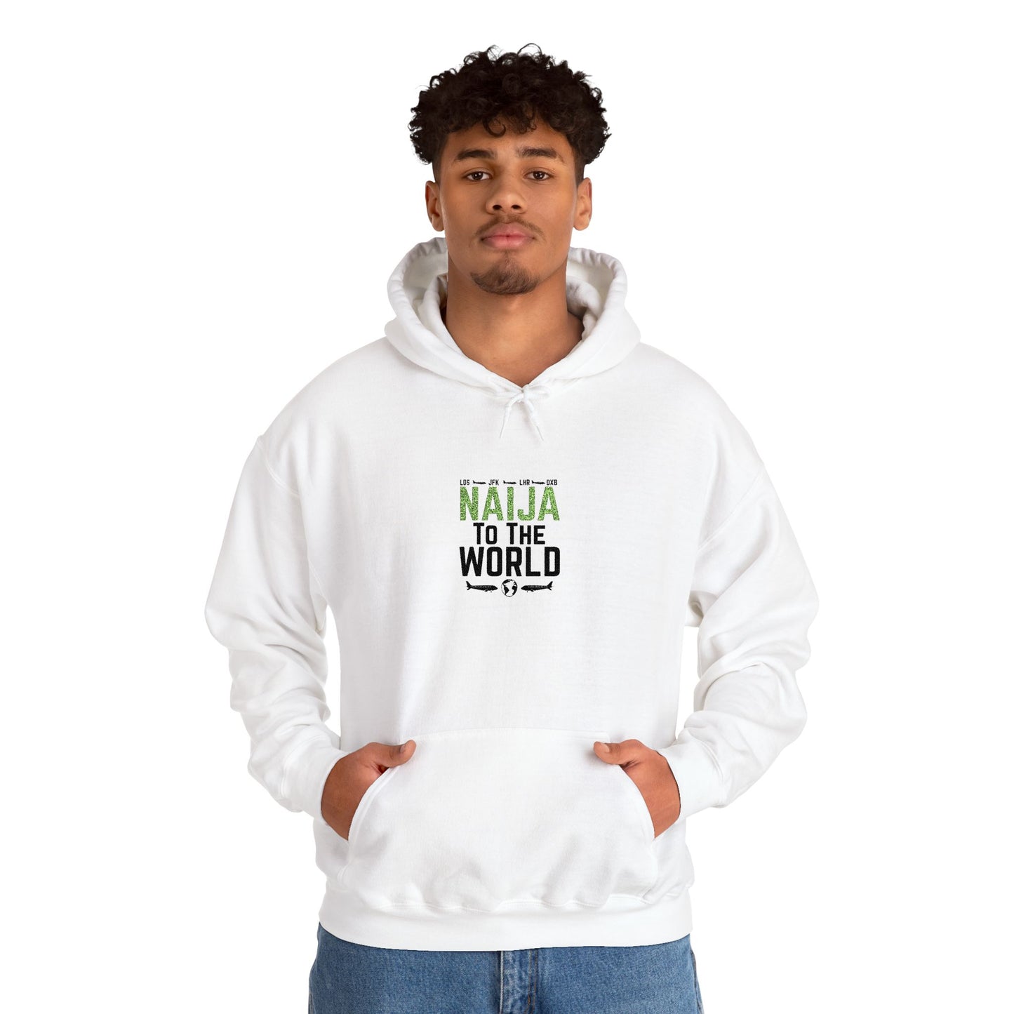 Naija To The World Hoodie Nigerian Pride Graphic Pullover