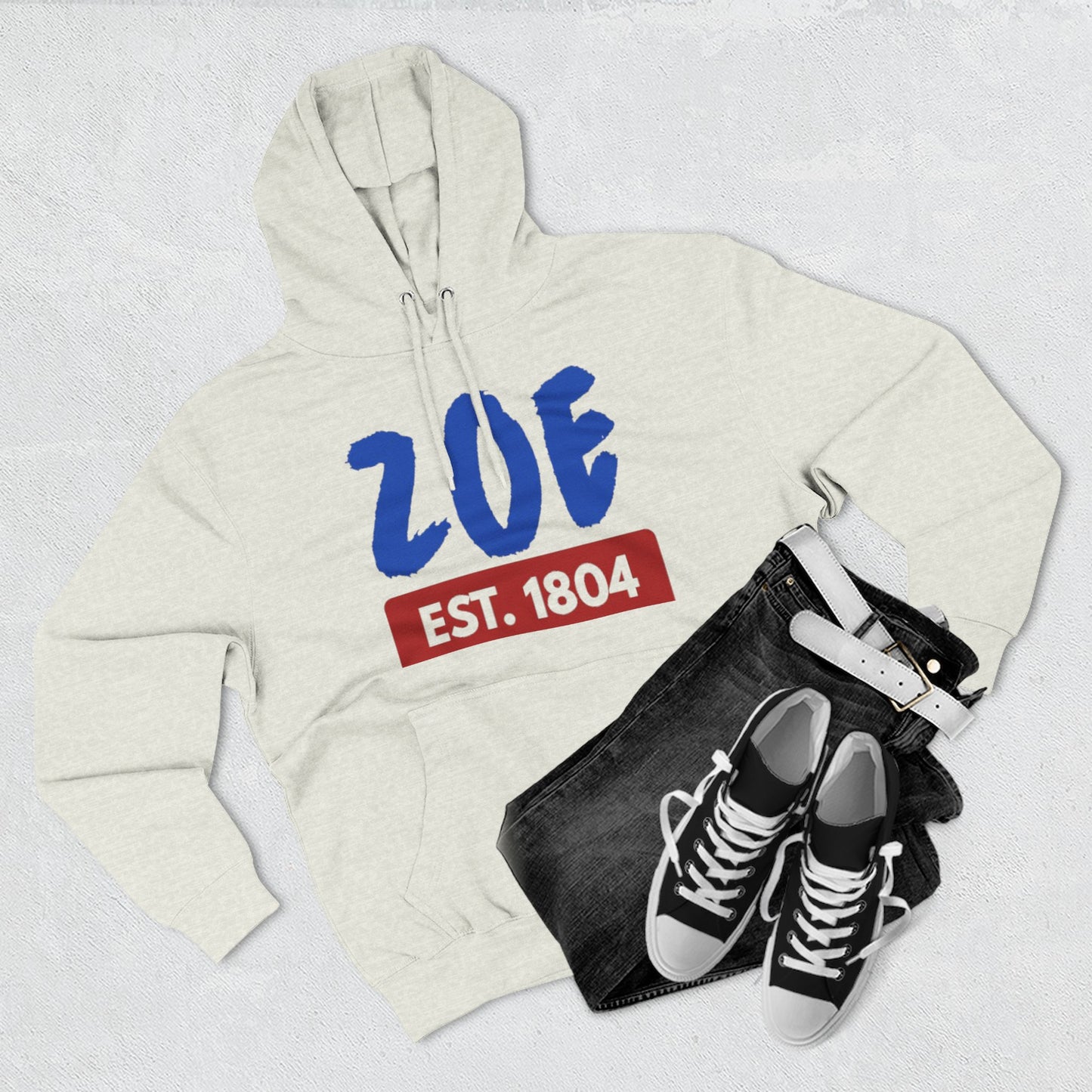 ZOE Est. 1804 Hoodie Afro-Caribbean / Haitian Art Pullover