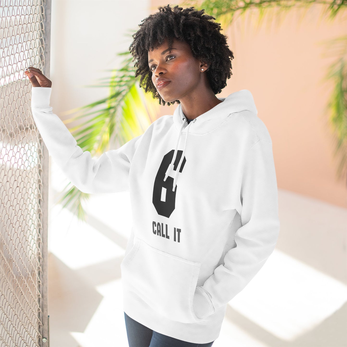 Hoodie "Call It 6 / Response 7" Athletic Number Graphic Hoodie