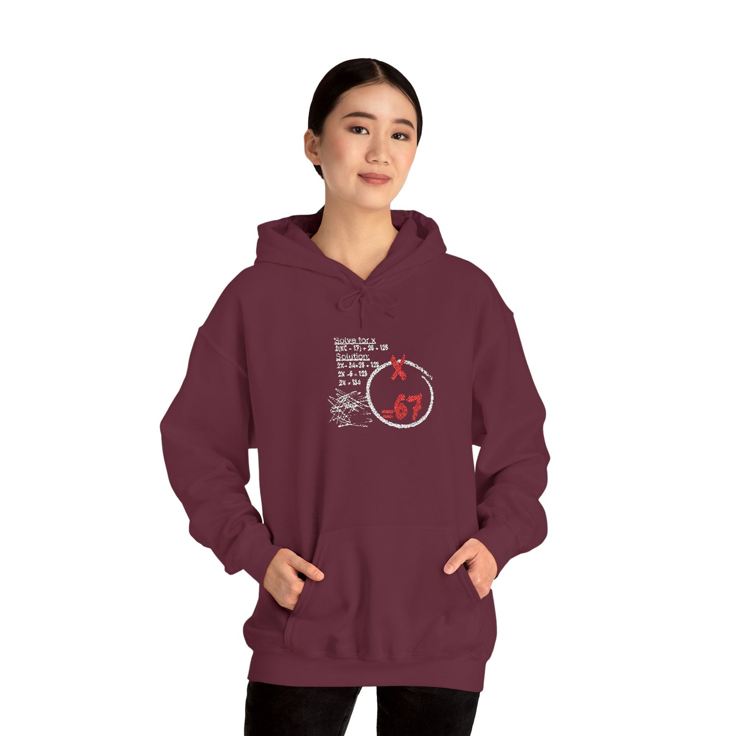 67 Circle Logo Hoodie Distressed Retro Streetwear Sweatshirt